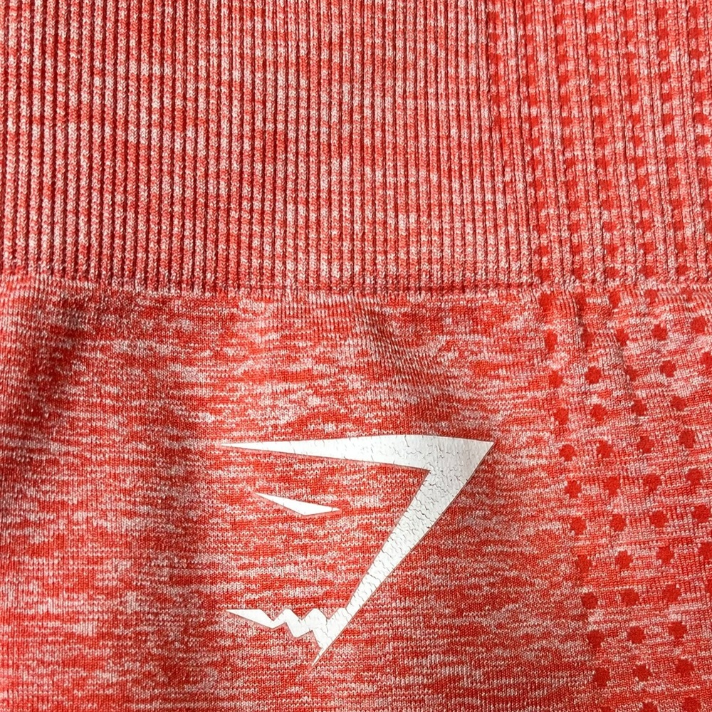 Gym Shark Vital Seamless 2.0 Leggings size missing but is xsmall Chilli Red Marl - Picture 2 of 6
